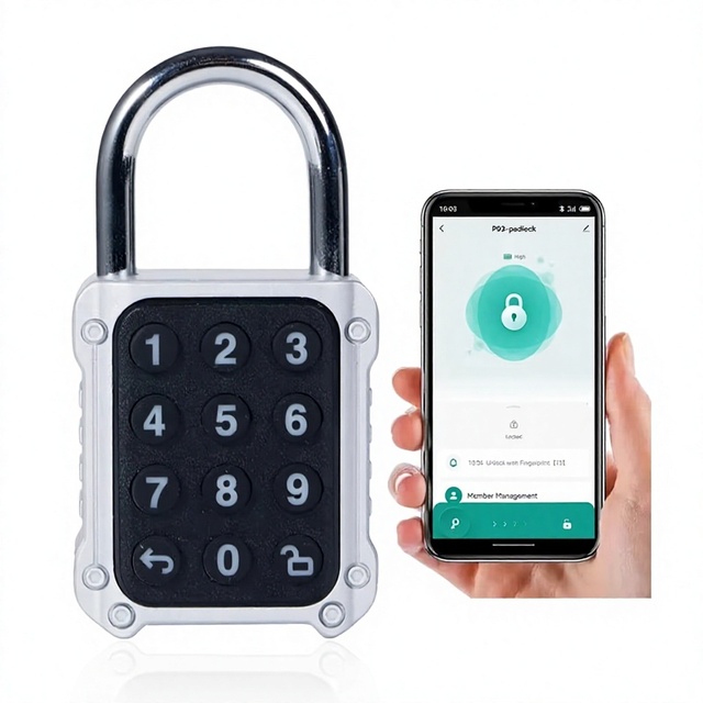 Tuya Smart Ble Password Padlock Keyless Keypad Security Combination Lock for Gym Locker Cabinet Door Storage PST-SY701