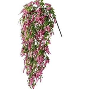 Plante artificielle de lavande violette suspendue pour décoration intérieure et extérieure, en plastique écologique, 69 mailles en mousse - Product Image 5