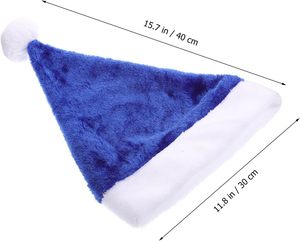 Non-Woven <b>Christmas</b> <b>Hats</b> in Blue Green Purple Red White Santa Felt <b>for</b> Kids and <b>Adults</b> - Product Image 5