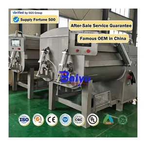 Baiyu Commercial Electric Meat Stuffing Mixing Blender Machine Hamburger Patty Industrial Minced Meat Mixer For Sausages