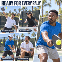 Maillot de pickleball personnalisé pour homme, séchage rapide, respirant, manches courtes, t-shirt athlétique, marque privée, tennis, golf, vêtements de plein air