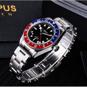 Octopus Men GMT Watch 39mm <b>Automatic</b> Mechanical 20ATM Waterproof BGW-9 Luminous Sapphire Rotatable Ceramic Bezel Hangzhou 6460 - Product Image 3