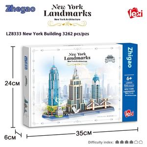 Grensoverschrijdende Hete Verkoop Bouwstenen Microdeeltje New York Londen Dubai Franse Historische Modellen Diy Speelgoed Skyline Diverse Sets - Product Image 5