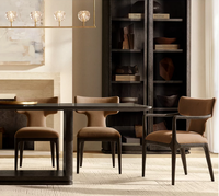 Mobilier moderne multi-tailles haut de gamme ensemble de table à manger rectangulaire d'extérieur Villa hôtel peut être personnalisé