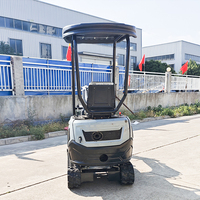 Mini-excavatrice sur chenilles avec grappin brise-roche à attache rapide, 1,2 tonne, 1,6 tonne, 1,8 tonne, CE EPA EURO 5