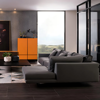 Sofá Seccional Modular Reclinable de Lujo, Simple y Moderno, Mueble de Esquina Cómodo para Sala de Estar, Apartamento, Sótano, Hotel, Villa