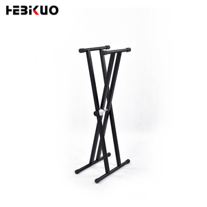 HEBIKUO Q-2XA joint en aluminium double support de clavier, <span class=keywords><strong>orgue</strong></span> électronique support d'instrument de musique - Product Image 5
