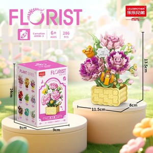 Lele Brothers S0006 Set di Costruzioni in Plastica, Cesto di Fiori, Animali, Tema Natura, Giocattolo Educativo da Assemblare per Ragazze, Festa della Mamma - Product Image 6