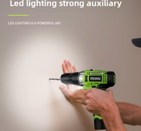 Perceuse sans fil 12V avec moteur à balais, 20 Nm, 1350 tr/min, mandrin 3/8 po, 10 mm, kit 28 pièces avec 2 batteries, 1 chargeur, faible MOQ