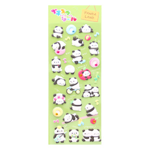 Autocollants en mousse gonflée 3D Miaow Kitties personnalisés, de haute qualité, bon marché, impression sérigraphique, adhésifs, imperméables, écologiques, couleur CMYK - Product Image 2