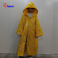 Bata con Capucha Iluminada con LED, Disfraz para Actuaciones en Escenarios, Bares, Discotecas, Carnavales, Desfiles, Espectáculos de Magia y Eventos Anuales
