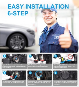 Chi phí thấp & chất lượng cao Led Đèn Pha cho xe ô tô H7 H4 thay thế ORIGNAL Halogen đèn 1:1 kích thước 70 Wát 1200lm tất cả trong một H11 HB3 - Product Image 6