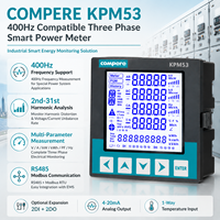 Analyseur de qualité d'alimentation triphasé 380V/660V et compteur d'énergie Modèle KPM53E Classe de précision 0.5 Courant maximal 9999A