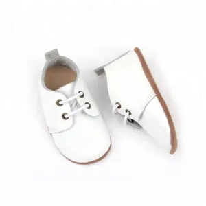 Della Ragazza del ragazzo Infantile Dolore Bianco Personalizzato Genuino Bambino scarpe In Pelle Morbida Scarpe Oxford