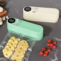 CY Scelleuse Automatique Mini en Plastique pour Cuisine, Machine de Stockage Sous Vide Moderne, Rechargeable par USB, Gonfleur Multifonctionnel