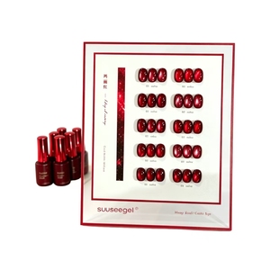 Suuseegel – Kit de vernis à ongles gel magnétique œil de chat rouge 10 couleurs, à retirer par trempage, pour professionnels de salon de manucure - Product Image 6