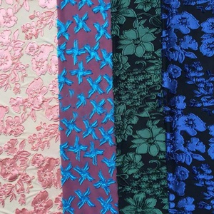 Fabricante del producto 94% Poliéster, 6% Spandex Warp Knit Soft Touch Stretch Elastic Solid <span class=keywords><strong>CVC</strong></span> Velour Velvet Fabric/ - Product Image 3