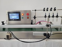 Automatische 4-kops vloeistofvulmachine, commercieel, voor vruchtensap, kokosmelk, shampoo, melk, dranken, vloeistofvulapparatuur