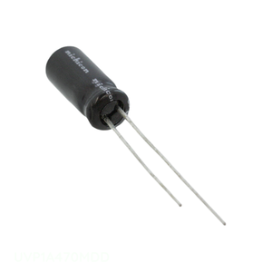 Condensateur radial TH original 47 uF traversant UVP1A470MDD CAP ALUM 47UF 20% 10V - Product Image 1