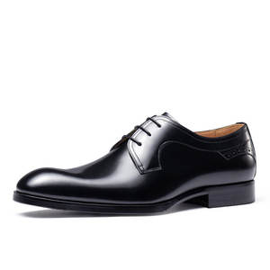 Chaussures Oxford en cuir de vachette durable à bout pointu, imperméables, avec soutien de la voûte plantaire et talon renforcé - Chaussures de ville pour hommes - Product Image 5