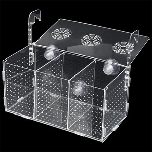 Caja de Cría de Peces, Caja de Aislamiento de Peces de Acrílico, Separador de Peces para Acuario, <span class=keywords><strong>Incubadora</strong></span> de Acuario con Ventosas para Peces <span class=keywords><strong>Bebés</strong></span> - Product Image 1