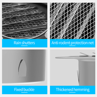 Grille de ventilation ronde à persiennes pour plafond, diffuseur d'air, grille d'aération pour système CVC en acier inoxydable