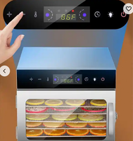 Touchscreen Versie 6-laags Gedroogd Fruit Machine Intelligente 6-laags Voedsel Dehydrator Fruit Droger