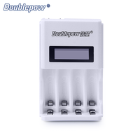 Doublepow K98 LCD 4-Slot Energizer Chargeur de batterie AA et AAA rechargeable automatique pour batteries au lithium 1.2V NiMH NICD