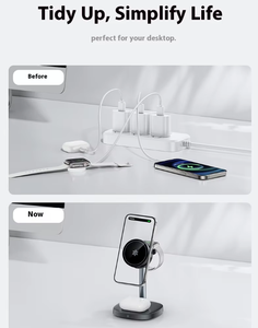 แท่นชาร์จไร้สาย <span class=keywords><strong>3</strong></span>-in-1 <span class=keywords><strong>แบ</strong></span>บแม่เหล็กพร้อมระบบระบายความร้อนด้วยสารกึ่ง<span class=keywords><strong>ต</strong></span>ัวนำ TEC Qi2 กำลังไฟ 15W รองรับการใช้งานกับ iPhone, นาฬิกา และหูฟัง - Product Image 5