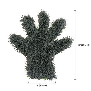 Guantes de Lavado de Autos Universales de 5 Dedos, Guantes de Limpieza de Microfibra de Chenilla de Doble Cara, Felpa Suave Antiarañazos para Detallado Automotriz - Product Image 5