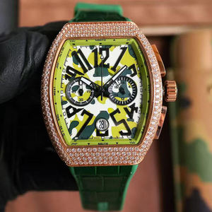 Montre mécanique automatique de luxe de haute qualité, de qualité supérieure, sportive, ovale, avec bracelet en caoutchouc, résistante à l'eau, calendrier lumineux - Product Image 2