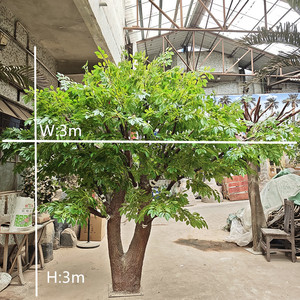 Nhà Máy Tùy Chỉnh Giá Rẻ Hot Bán Lớn Bóng Râm Lớn Ngoài Trời Cây Nhân Tạo Cuộc Sống Kích Thước Nhân Tạo Cây Sồi Ficus Cây Cho Trang Trí - Product Image 2