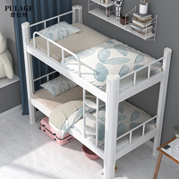 Lits superposés de stockage à vendre Lit superposé double Decker pour adultes Cadre en fer fabriqué en Chine