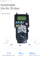 Générateur d'impulsions manuel sans fil CNC AWGP-3 WiXHC à 5 axes pour machine de perçage et de fraisage laser avec écran