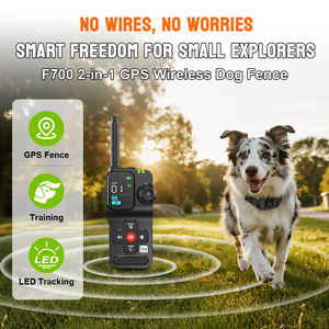 Draadloos GPS-hondenhek systeem voor buitengebruik, afstandsbediening trainingshalsband, draadloze hek-halsband, huisdierbeveiligingssysteem - Product Image 2