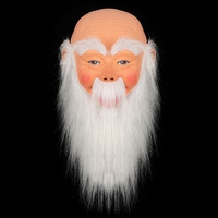 Masque en latex Halloween 2026 – Vieil homme et grand-mère – Accessoire effrayant pour fêtes de Noël et de Pâques – Costume de grand-père