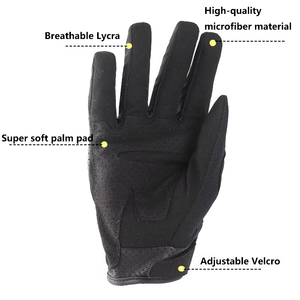 Gants de moto légers et robustes à cinq doigts, imperméables et antidérapants pour les sports de plein air et la protection routière - Product Image 6