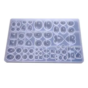 Crystal Stone Diamond Stone Art Earrings Resin Silicone Mould Casting Tool UV Epoxy Resin Silicone Mold Jewelry Casting Tools