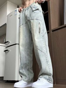Pantalones Vaqueros para Hombre con Costuras Decorativas, Corte Recto, Proveedor <span class=keywords><strong>Mako</strong></span> - Product Image 1