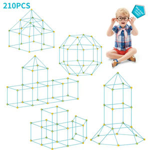 210 pièces de kits de <span class=keywords><strong>construction</strong></span> de forts lumineux DIY, châteaux, tunnels, tentes, maison de jeu, jouets de <span class=keywords><strong>construction</strong></span>, kit de <span class=keywords><strong>construction</strong></span> de forts pour enfants - Product Image 3