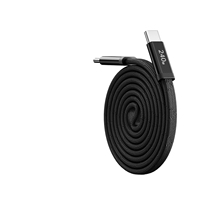 Câble de charge magnétique 240W à double connecteur USB-A/Type-C à rétraction automatique 1S, rangement automatique, double enrouleur, plat tressé, PD, transfert de données rapide