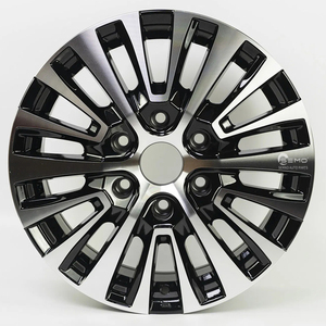 Jantes Flow Forming <span class=keywords><strong>16</strong></span>-17 <span class=keywords><strong>pouces</strong></span> 6x130 noires avec face usinée pour Hiace Crown Camry RAV4 Corolla - Product Image 1