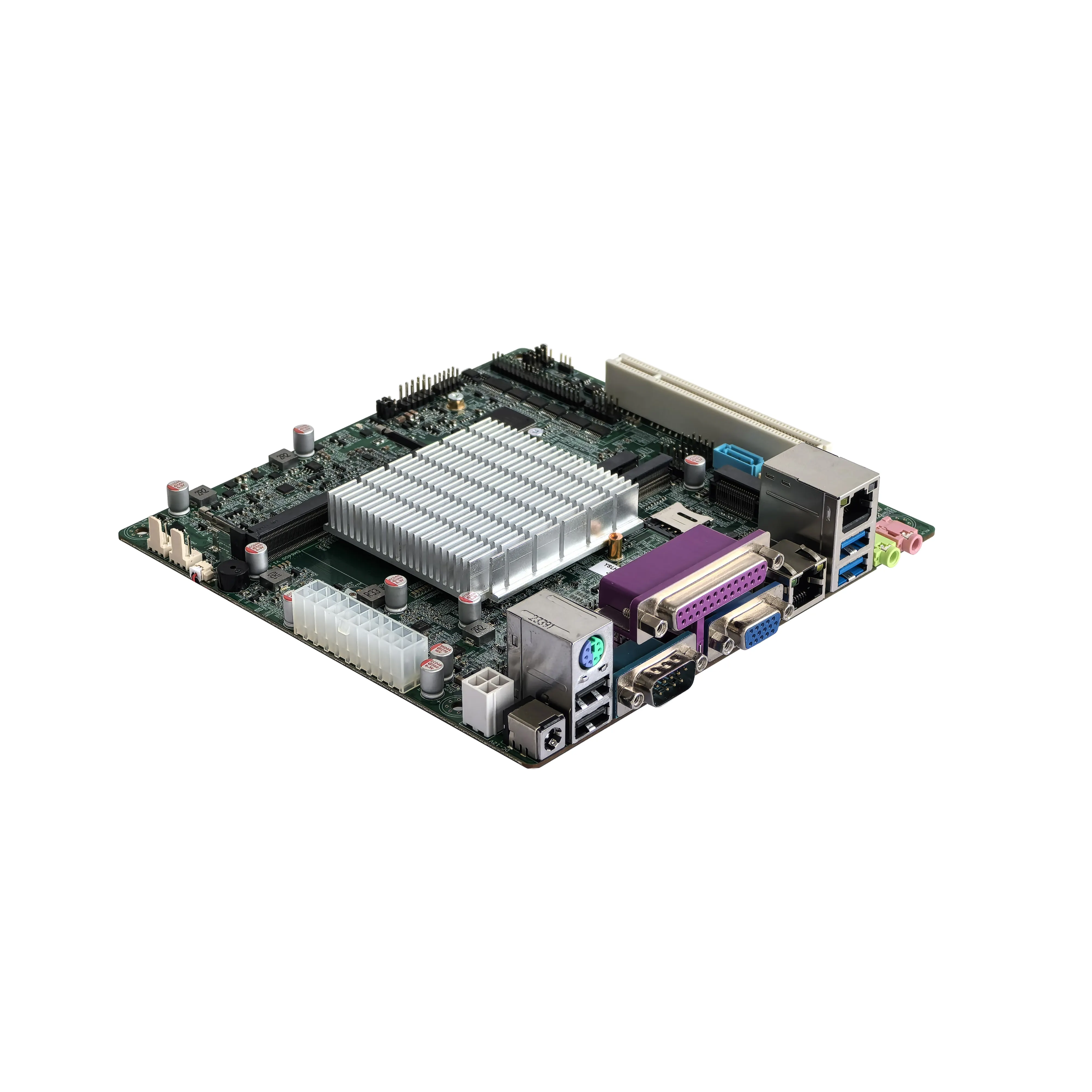 ELSKY NEW barebones motherboard J6412 VGA LVDS 2LAN*RJ45/RJ11 NGFF1 M.2  LPT/PCI/PS COM/RS232 6*USB 20Pin ATX atx motherboard