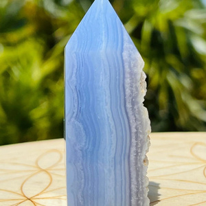 En gros, Pointe de pierre précieuse en vrac en cristal naturel : Agate dentelle bleue, Quartz rocheux, Agate tournebroche, pour l'artisanat et la décoration intérieure - Product Image 6