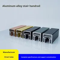 Rampe d'escalier extérieure en alliage d'aluminium 30 ultra étroite, balustrade DIY, main courante de villa, garde-corps sans soudure, résistant à la rouille