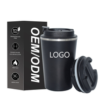 Gobelet isotherme classique en acier inoxydable à double paroi de 17 oz avec couvercle rabattable à 360°, logo personnalisé, performance thermique de 6 à 12 heures