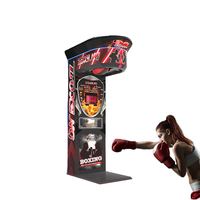 Machine de jeu d'arcade de boxe en matériau durable avec tableau de scores numérique LED, fonctionnant à monnayeur, et capteur de haute précision