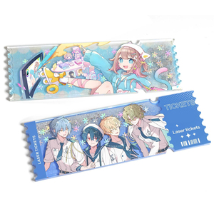 Chất lượng cao tùy chỉnh Acrylic QuickSand vé stub DIY phim hoạt hình phong cách in Offset hoạt hình Ảnh Quà Tặng long lanh hiệu ứng chất lỏng - Product Image 1