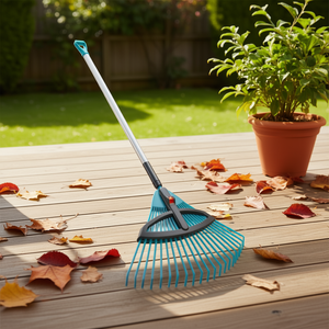 Escoba Ajustable Gardena CombiSystem con Cabezal de Plástico de 30 cm, Azul, para Uso en Jardín Exterior - Product Image 2