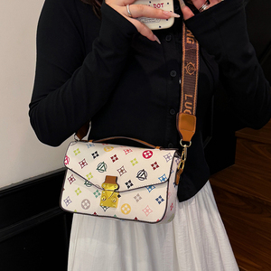 Bolso bandolera con estampado Vintage para mujer, con correa para el hombro y cremallera, bolso portátil multifuncional para mujer. 9018 - Product Image 5